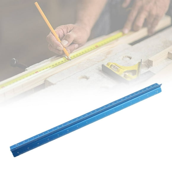 WHEANG Architectural Scale Ruler Aluminum Alloy Metal Architecture Measuring Tools Engineering Drafting Construction Drawing Blueprints Triangular Architect