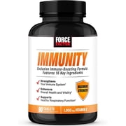 Force Factor Immunity, Immune Support Booster w Elderberry and 1000mg of Vitamin C, Plus Vitamin D, Zinc, Probiotics, Quercetin, Antioxidants, and Echinacea for Immune Health Defense, 90 Tablets *EN