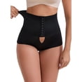 thumbnail image 4 of DARING DIVA Women's High-Waisted Shaper Knickers Tummy Control Half-Hip Shorts M Black, 4 of 5