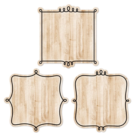 Creative Teaching Press Core Decor Loop-de-Loop on Wood 6" Designer Cut-Outs, Pack of 36