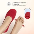 thumbnail image 4 of DREAM PAIRS Women's Knit Ballet Flats with Arch Support Comfortable Wide Toe Box Barefoot Shoes Washable Round Toe Slip-On Flats for Travel, 4 of 8