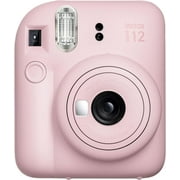 FUJIFILM INSTAX MINI 12 Instant Film Camera Bundle – Blossom Pink with 40 Sheets Instax Mini Film, Camera Case & Microfiber Cleaning Cloth
