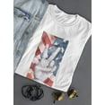 thumbnail image 3 of American Peace Sign T-Shirt Women -Jennifer Paxton Parker Designs, Female Medium, 3 of 4
