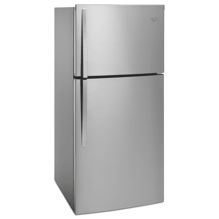 Whirlpool - 19.2 Cu. Ft. Top-Freezer Refrigerator - Monochromatic Stainless Steel