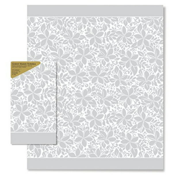 Paper Guest Hand Towels Elegant Plumeria
