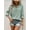 Green, variant on Women'S Elegant Criss-Cross Back Tie Flared Sleeve Striped Shirt Striped V-Neck Swallowtail Casual Fashion Three-Quarter Sleeve Shirt Plus Size Summer Stripe Blouse Cute Puff Sleeve Green 3XL