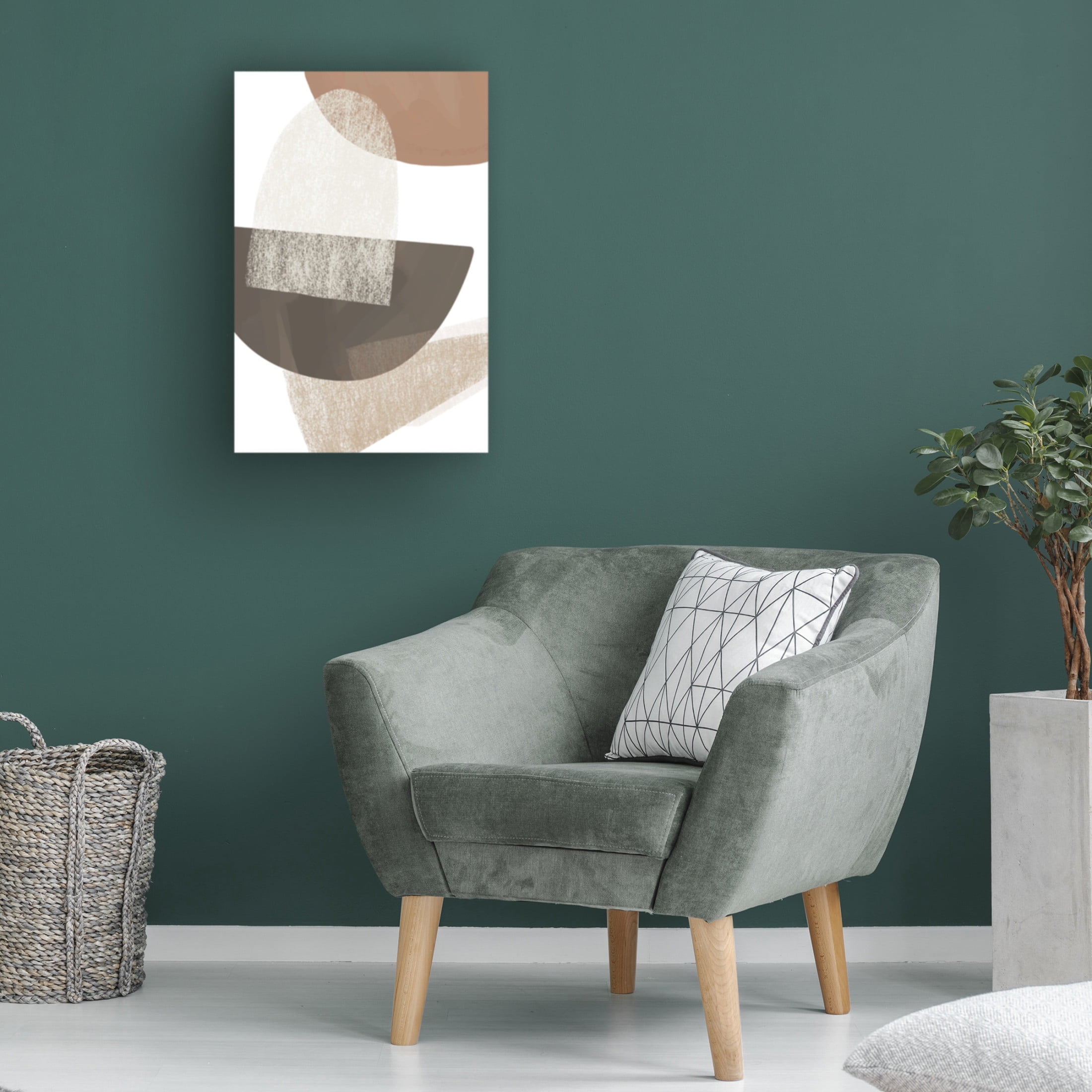 Trademark Fine Art Melloi Art Prints Earth Tone Geometric Art Canvas Wall Art
