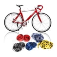 thumbnail image 4 of Bicicleta 2 X Cinta de manillar de corcho deportivo para bicicleta de carretera 2 Tapón de barra negro + azul Ehuebsd  Para Eestrenar, 4 of 6