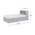 thumbnail image 5 of Lexicon Orion 88.5" Transitional Wood Twin Bookcase Bed with Storage Box in Gray, 5 of 5