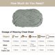 thumbnail image 4 of 2Madejas Chenilla Hilo Terciopelo Manta Hilo 2x100g/7.1oz 6 Súper Voluminoso Poliéster Suave Tejido para Ganchillo Tejedura Bolsos Bufanda Sombrero, Gris, 4 of 7