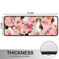 thumbnail image 5 of Kitchen Rugs Sets Of 2,Pink Beagle and Flower Anti Fatigue Kitchen Mat Rugs Non Slip Washable,Decorative Kitchen Floor Mats for Kitchen,Sink,Laundry,17"x47"+17"x47", 5 of 5