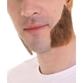 thumbnail image 4 of HPO Adult Men's Mutton Chops Side Burns Beard | Human Facial Hair Brown Color, 4 of 5