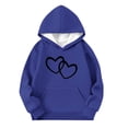 thumbnail image 4 of Sudadera con capucha para niños, con estampado degradado, mangas raglán, mangas largas, talla mediana a grande, informal, con capucha y bolsillos, blusa de poliéster para niños, 4 of 6