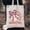 Black, variant on Baseball Sister Tote Bag, Little Sister Biggest Fan Baseball Tote, Baseball Tote Bag, Base
