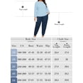 thumbnail image 4 of SHOWMALL Plus Size Pajamas for Women Long Sleeve Sleepwear Soft Loungewear 2 Piece Pjs Set with Pockets Ditsy Floral 3X, 4 of 7