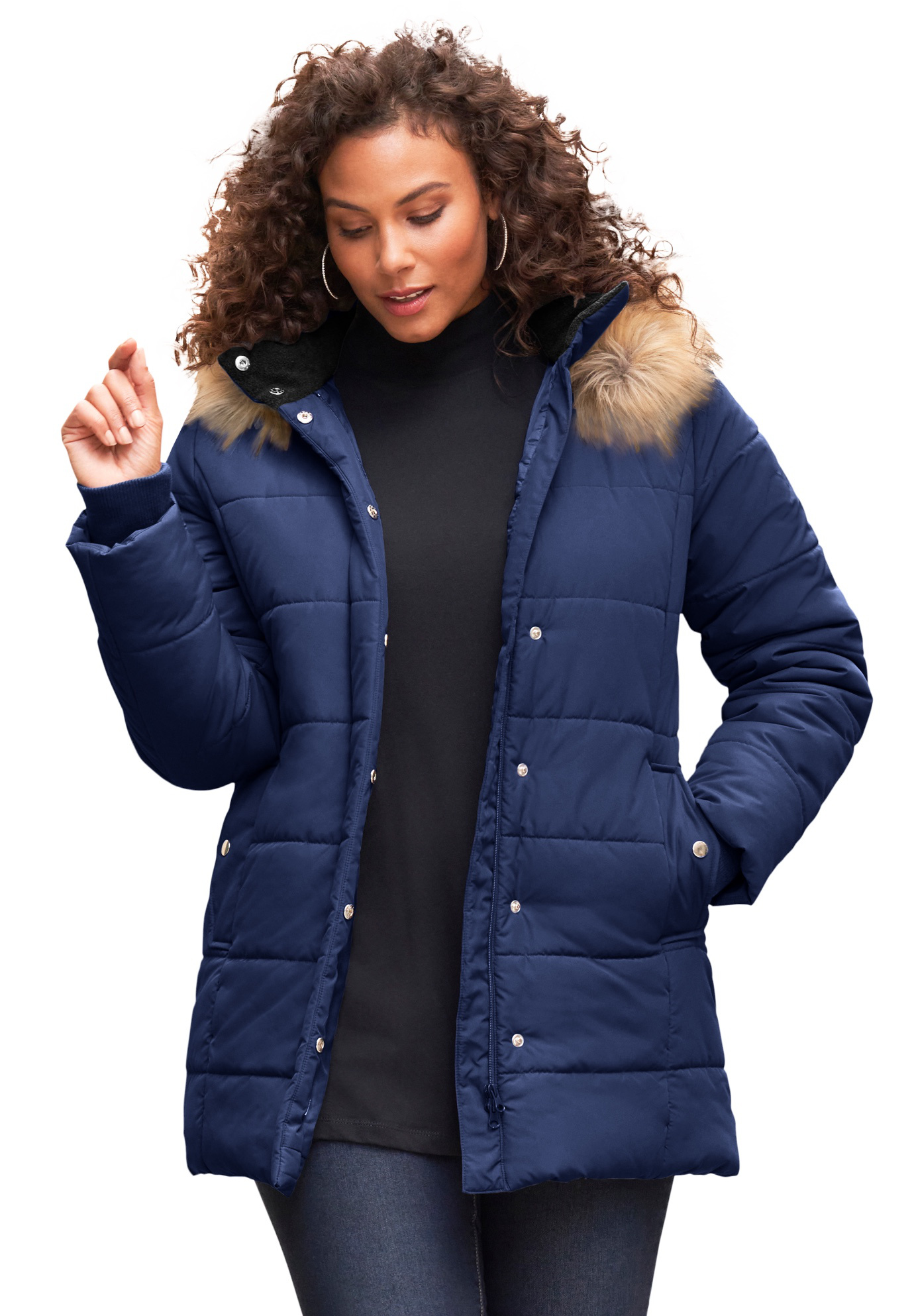 Classic-Length Puffer Jacket 