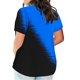 thumbnail image 3 of Plus Size Mujeres Blusas Cuello en V Casual Suelto Verano Blusa de Manga Corta para el Uso Diario Y Casual, 3 of 5