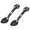 Black-2, variant on Camping Eating Utensils, 6 in 1 Utility Spork Stainless Steels Fork Spoon Cutlery Multifunctional Bottle Can Opener Tool