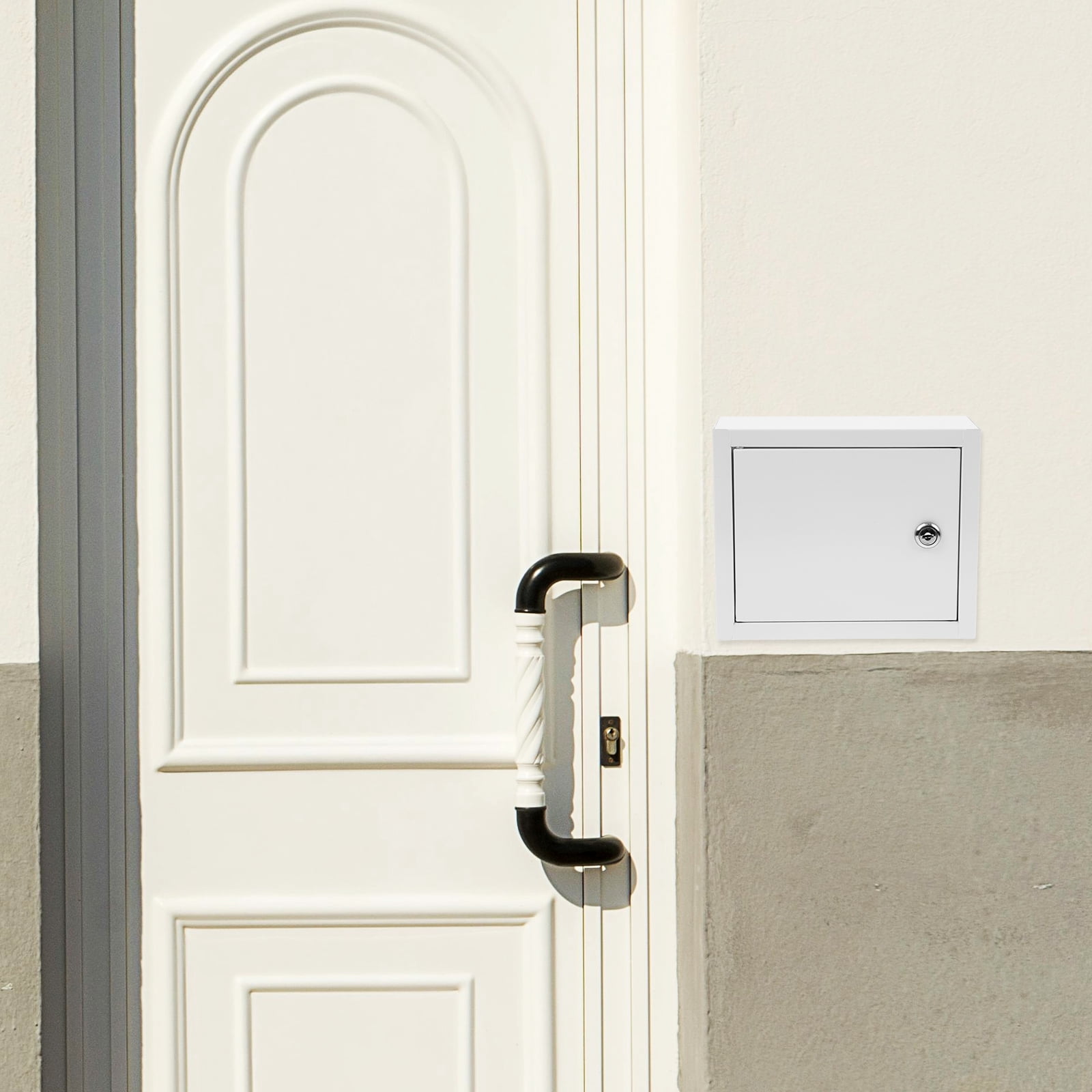 Guyelim delivery box Milk Box with Lock Wall Mounted Box Milk Delivery Box Multi-use Wall-mounted Box