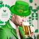 thumbnail image 5 of St Patricks Day Hats With Light St Patrick's Day Green Velvet Hat Green St Patricks Day Party Accessories Green Christmas Tree Topper Hat, 5 of 7