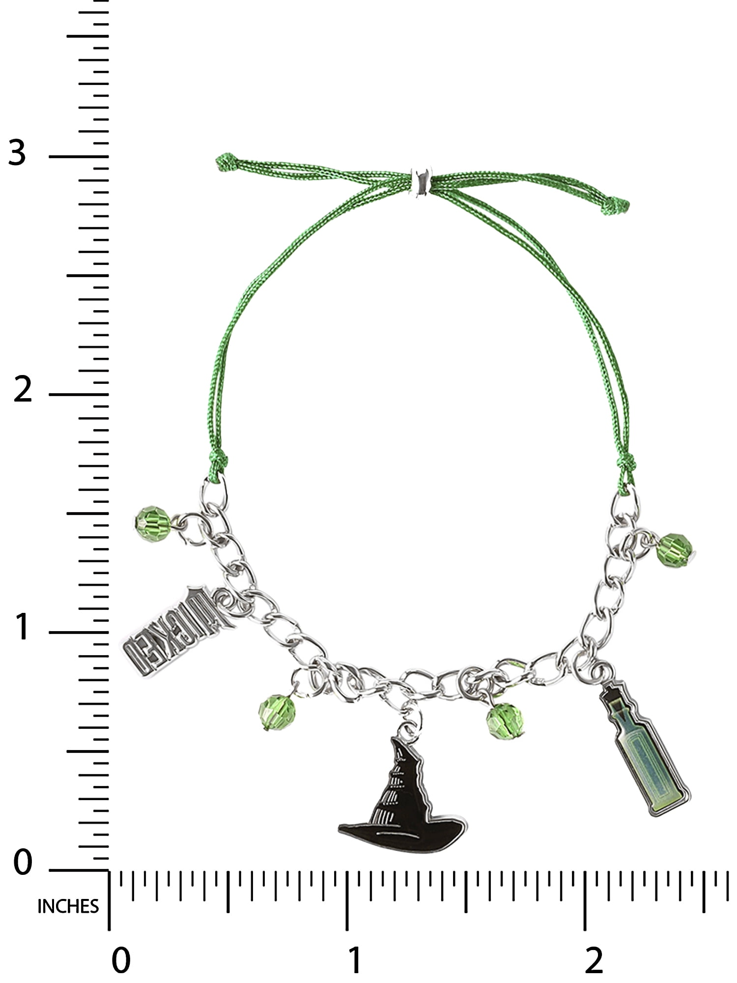 Justice X Wicked Elphaba Girl's Adjustable Charm Bracelet