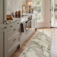 thumbnail image 3 of GENIMO 5'x7' Area Rug for Living Room, Machine Washable Non Slip Low Pile Rug for Bedroom Dining Room, Contemporary Abstract, Dusty Sage, 3 of 6