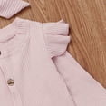 thumbnail image 5 of Gzhioc Newborn Baby Girls Ruffle Romper Jumpsuit Bodysuit Headband Clothes Outfits Set, 5 of 8