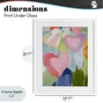 thumbnail image 4 of Stupell Industries Modern Pink Hearts Abstraction White Framed Print Under Glass, 17 x 21, by The Prints Vibe, 4 of 8