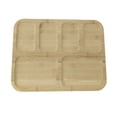 thumbnail image 3 of Fiocias Bamboo Serving Tray Platter Cheese Board Multipurpose Rustic Appetizer Plate, 3 of 9