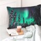 thumbnail image 4 of Fotbe Northern Lights 2 Funda de Almohada Decorativa Estilo Occidental, Lujo en Algodón, Fundas para Almohadas King, Cojín Estampado para Decoración del Hogar-14"x20", 4 of 6