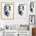 thumbnail image 4 of Designart "Abstract Woman in Purple Yin Yang I" Fashion Canvas Wall Art - Glam Purple Woman Abstract Living Room Canvas Art, 4 of 6