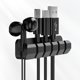 thumbnail image 5 of Juego organizador de cables de escritorio de silicona | Soporte de cable de cubo de orificio múltiple | Bobinador ordenado de 3 piezas para cables de datos, auriculares, cable de alimentación |, 5 of 5