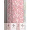 thumbnail image 5 of Spring Flowers Sheer Curtains 96 Inch Length 2 Panels Set, Country Retro Floral Botanical Pink Voile Window Treatment Semi Sheer Long Curtains Drapes for Bedroom/Living Room/Kitchen 52"x96"x2, 5 of 7