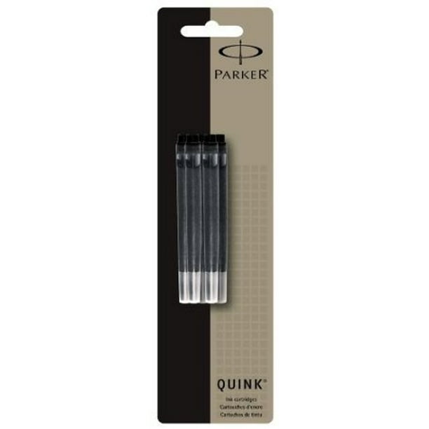 12 PACKS Parker Quink Permanent Ink Fountain Pen Refill Cartridges, 5