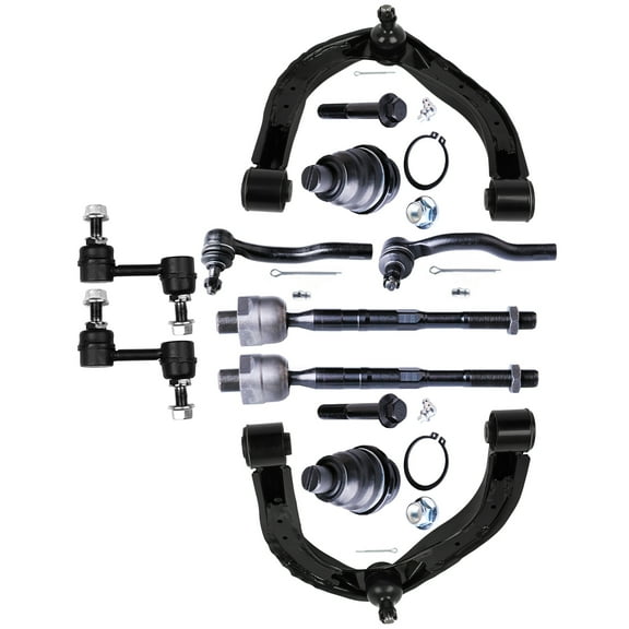 ECCPP Front Control Arm And Ball Joint Tie Rod End Sway Bar End Link Ball Joint Replacement for 2004-2010 for INFINITI for QX56 / 2005-2015 for Nissan for Armada ES800031 ES800032 EV800216