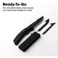 thumbnail image 5 of True Utility Replaceable Blade Folding Pocket Knife | Sharp & Reliable Pocket Knife w/Secure Two-Step Blade Release System | 3 Stainless Steel Blades: Two Fine Edge Blades and One Saw Edge Blade, 5 of 8