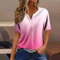 thumbnail image 2 of Summer Tops for Women Swim Tops Casual Women Summer Top Small Blank Athletic Shirts Spandex Long Sleeve Shirt Swim Tees Large Shirt for Striped Tee Tee Shirts Pink M, 2 of 5