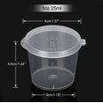 thumbnail image 2 of Contenedores de limo Contenedores de almacenamiento de limo Tapa adjunta limo Taza de condimento de salsa desechable, 2 of 7