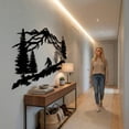 thumbnail image 6 of Skier Metal Wall Decor for Home and Outside - Wall-Mounted Geometric Wall Art Decor - Drop Shadow 3D Effect Wall Decoration for Living Room Bedroom, 6 of 9