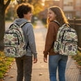 thumbnail image 2 of Yuyamidu Green Duck Camo Boys Girls Backpack 17 Inch Large Capacity Bookbag Water-Resistant Polyester Daypack, for Elementary School and Outdoor Travel Hiking, Back to School, 2 of 8