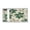 Elegant Green Leaves, variant on Nylon Fabric Wallet Compact Bifold With Zipper Coin Pocket Card Slots And Detachable Keychain Lanyard Leopard Print and Palm Leaves Brown Tones