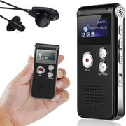 Digital Voice Recorder Dictaphone Audio Sound Recorder Mini Small MP3 Lecture