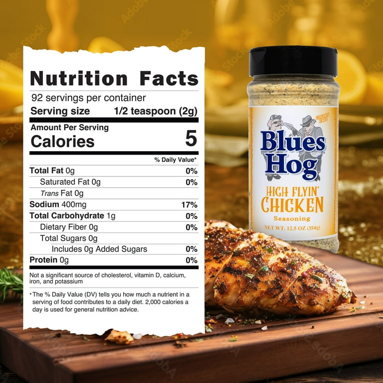 Blues Hog High Flyin' Chicken Seasoning, Gluten Free, 12.5 oz