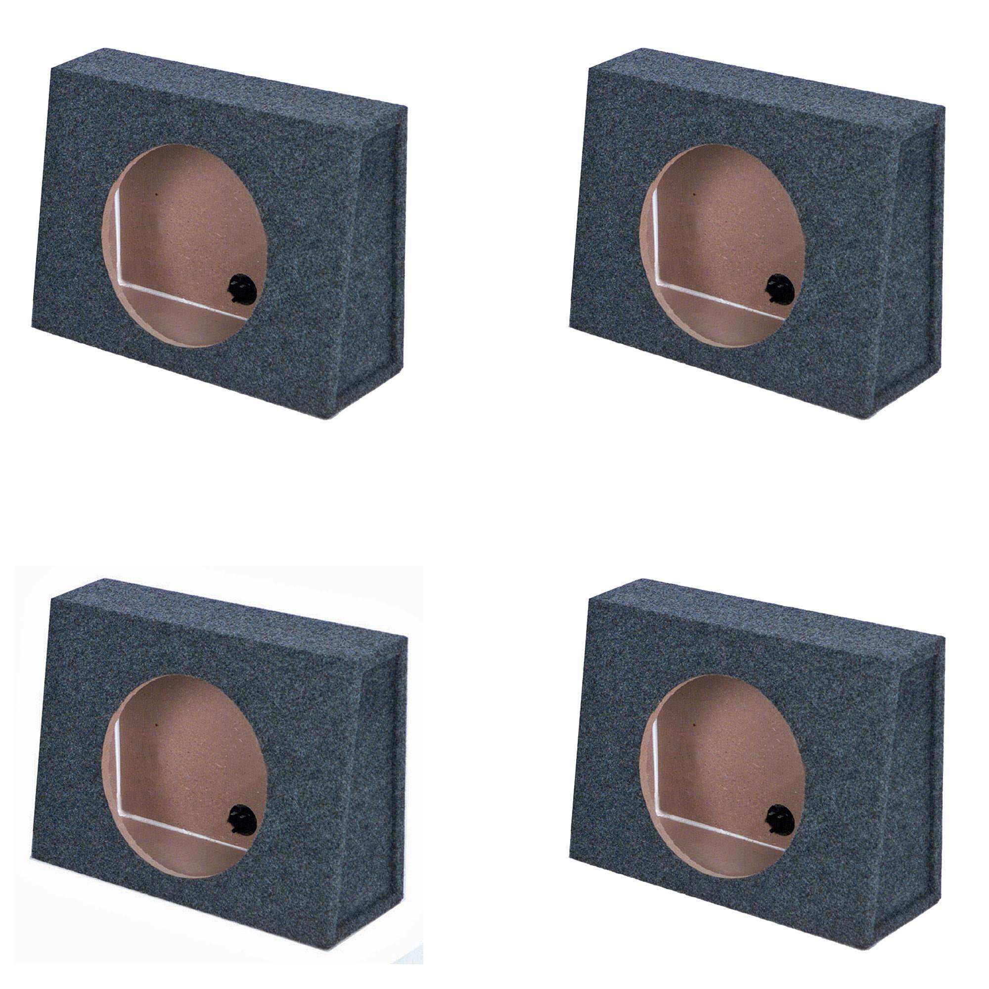 2 Pack Q-POWER QBOMB 10/" Sealed Car Subwoofer Sub Box Enclosure NEW