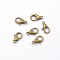thumbnail image 3 of 50 unids/lote de ganchos con cierre de langosta Multicolor, chapados en oro y plata, accesorios para hacer joyas DIY, suministros para pulseras y collares, 12x6mm, 3 of 5