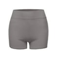 thumbnail image 2 of A2Y Women's Basic Solid Premium Cotton High Rise Bike Shorts Mid Grey 1XL, 2 of 6