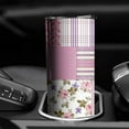 thumbnail image 3 of 20oz Pioneer Flower Skinny Tumblers Stainless Steel Tumbler with Lid and Straw,Vacuum Insulated Double Wall Travel Tumbler Cups with Cleaning Brush for Coffee,Tea, 3 of 6