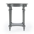 thumbnail image 3 of Butler Hellinger Round Gray Wood Lamp Table, 3 of 8