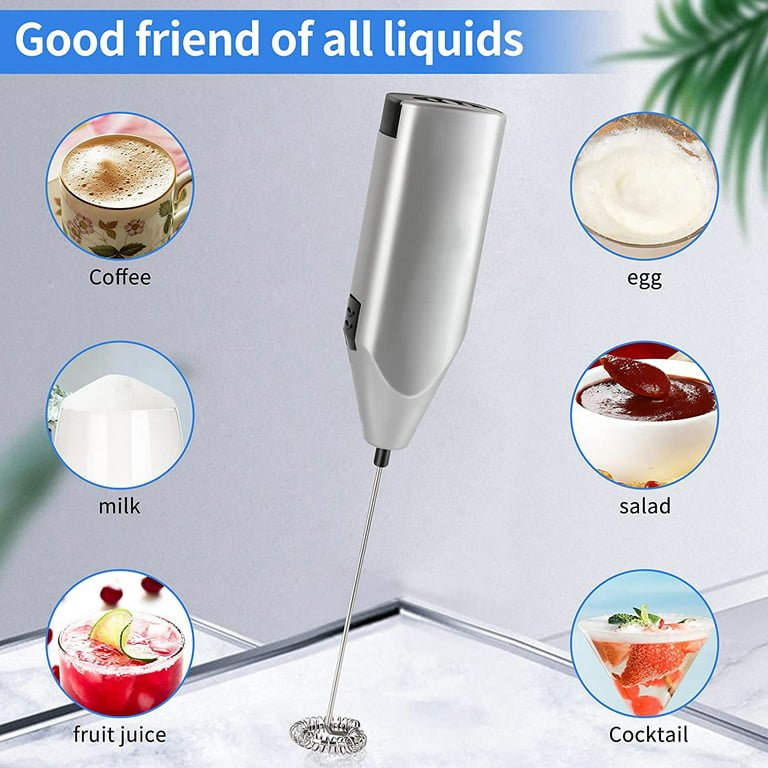 Milk Frother Handheld Battery Operated Electric Whisk Beater Foam