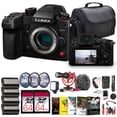 thumbnail image 1 of Panasonic Lumix GH7 Mirrorless Camera + 2 x 64GB Memory Card + LED Light + Rode Mic + Photo Editing Software + Bag + 3 x DMW-BLK22 Battery + Card Reader + Charger + LED Light + More, 1 of 10